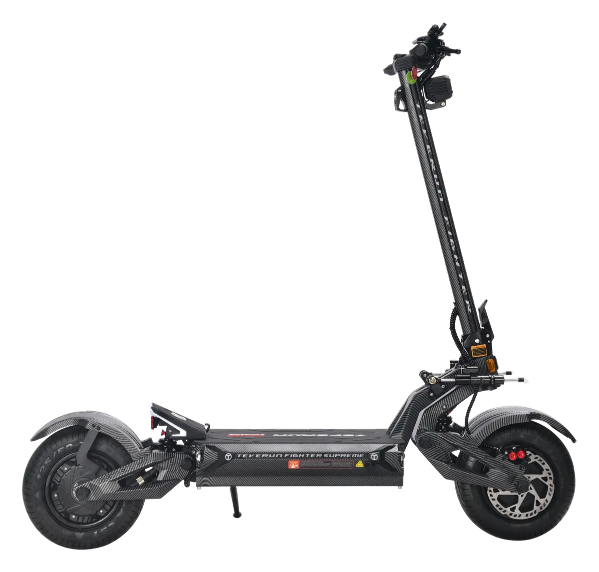 Teverun Fighter Supreme 7260R yandan: 13 inç CST lastikler, çift salıncak kolu ve uzun deck